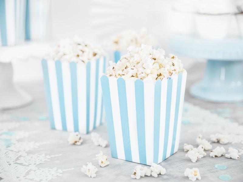 Ciotole per popcorn Mix blu 12,5 cm 6 pezzi