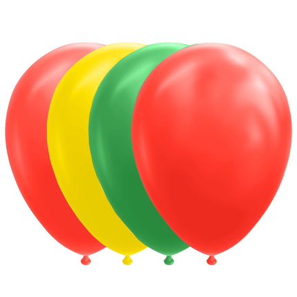 Palloncini rossi verdi gialli 30cm 100pz