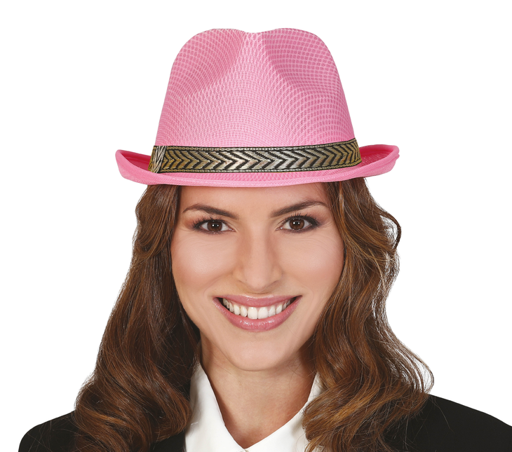 Cappello da gangster rosa