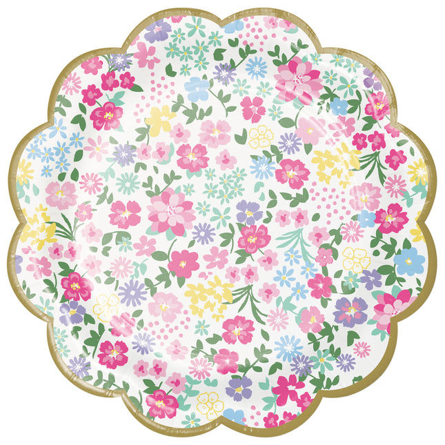 Piatti Fiori 18cm 8pz