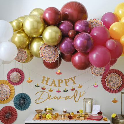 Diwali Decorazione da tavola Piatto snack 80cm 2 pezzi