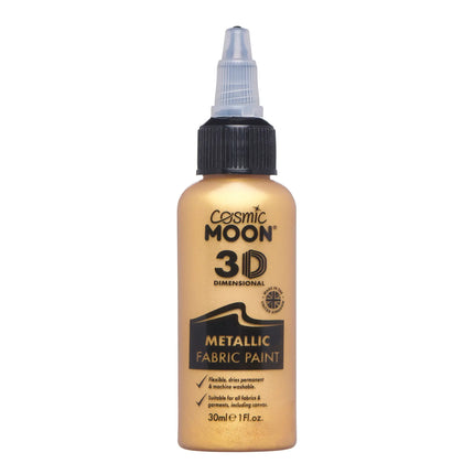 Cosmic Moon Metallic Fabric Paint Oro 30ml