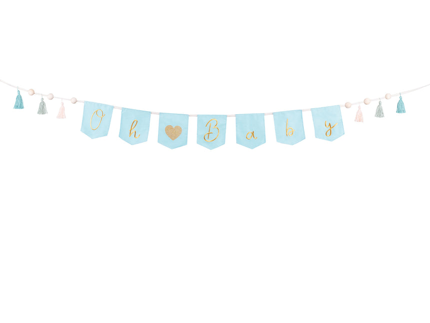 Striscione blu Oh Baby 2,5 m