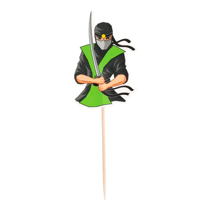 Ninja Cake topper 5 pezzi