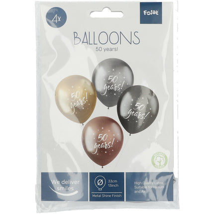 Palloncini 50 anni 33cm 4pz