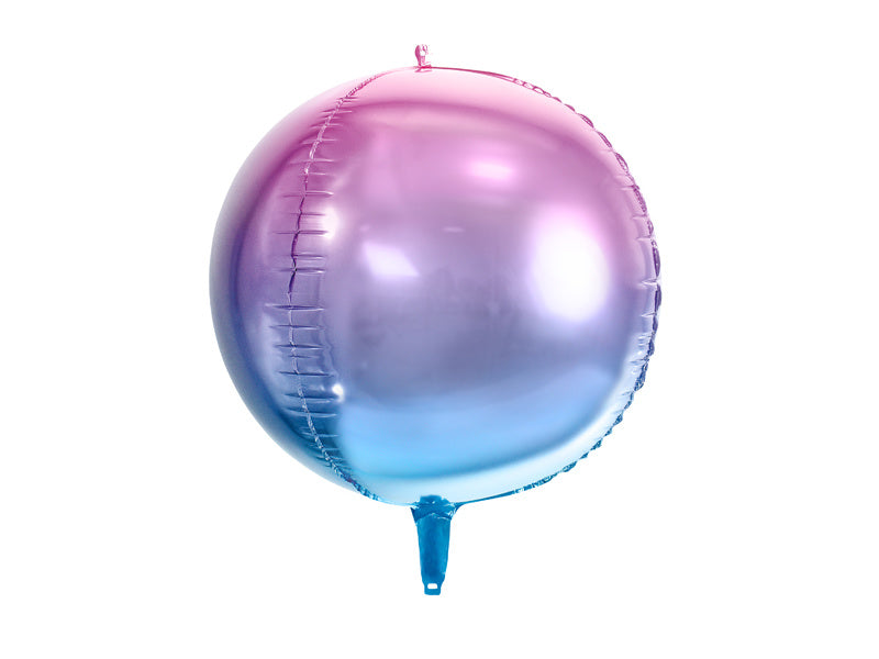 Palloncino a elio rotondo viola blu vuoto 35 cm