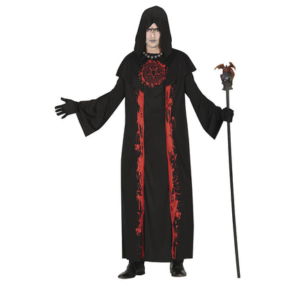 Costume Satana Halloween Uomo Rosso L