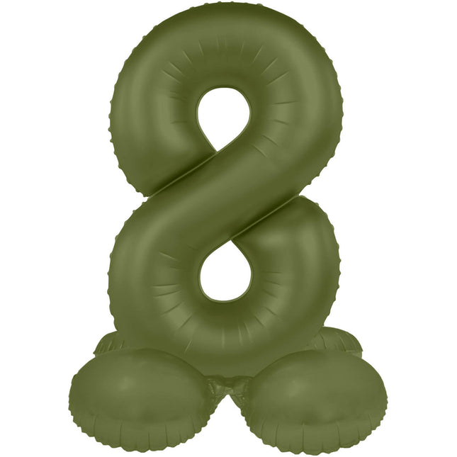Palloncino di figura 8 anni verde opaco 72 cm