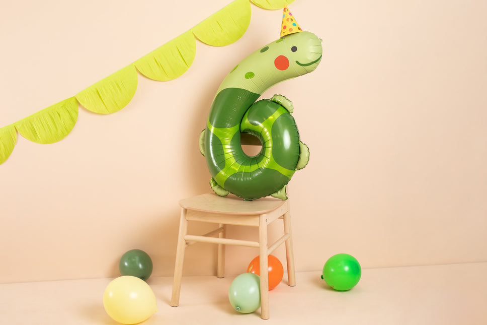 Palloncino ad elio 6 anni Tartaruga vuoto 86 cm