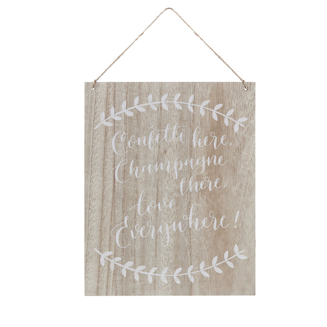 Decorazione da appendere in legno Textboard 20 cm