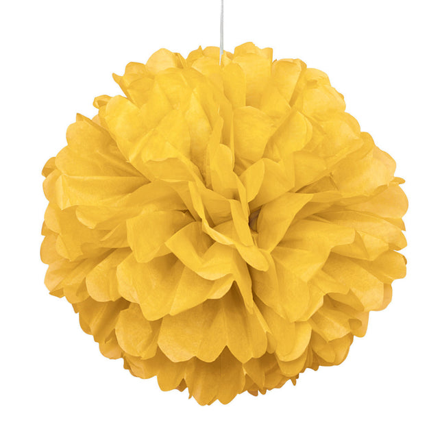 Pompon giallo 40 cm