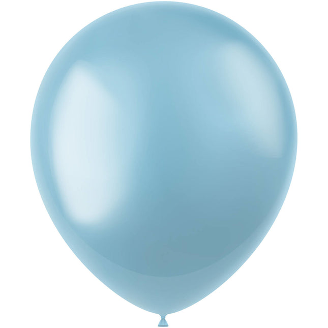 Palloncini azzurri Metallic Sky Blue 33cm 50pz