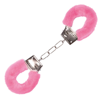 Manette rosa in peluche