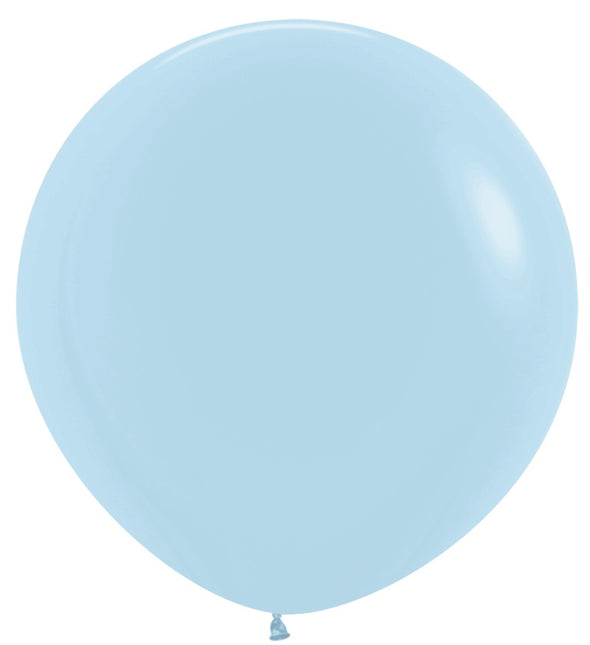 Palloncini blu opaco pastello 91cm 10pz