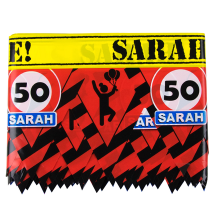 Sarah Barrier Ribbon 50 years Traffic sign 12m