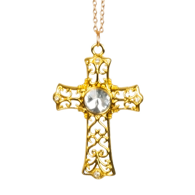 Catena Croce Oro Diamante