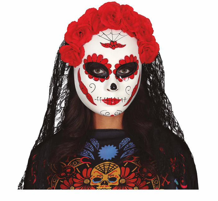 Velo maschera Dia De Los Muertos