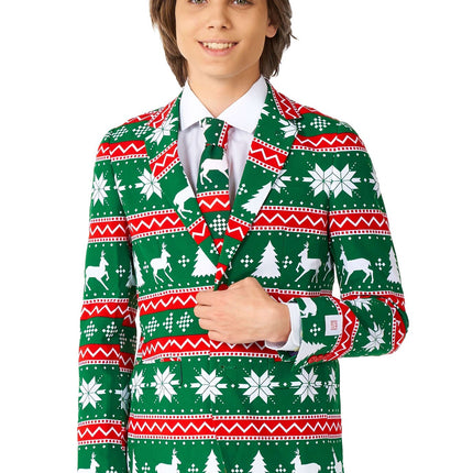 Tuta verde festosa Ragazzo adolescente OppoSuits