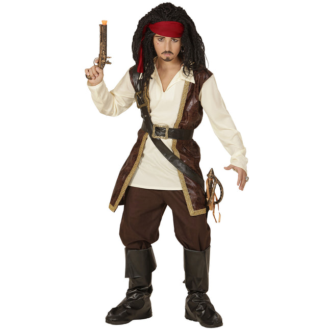 Costume da pirata ragazzo 6 pezzi