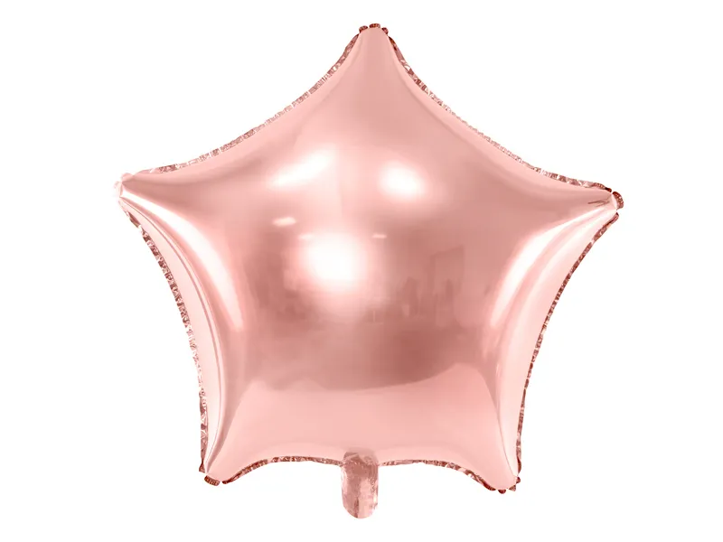 Palloncino ad elio Star Rose Gold vuoto 70 cm