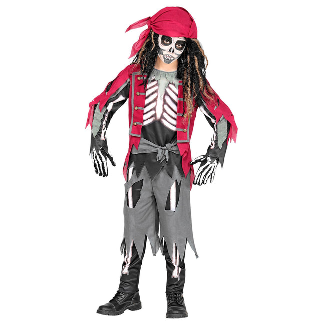 Costume di Halloween da ragazzo pirata 5 pezzi