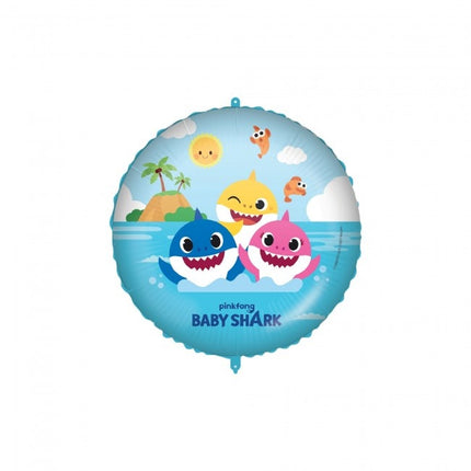 Palloncino ad elio Baby Shark vuoto 46 cm