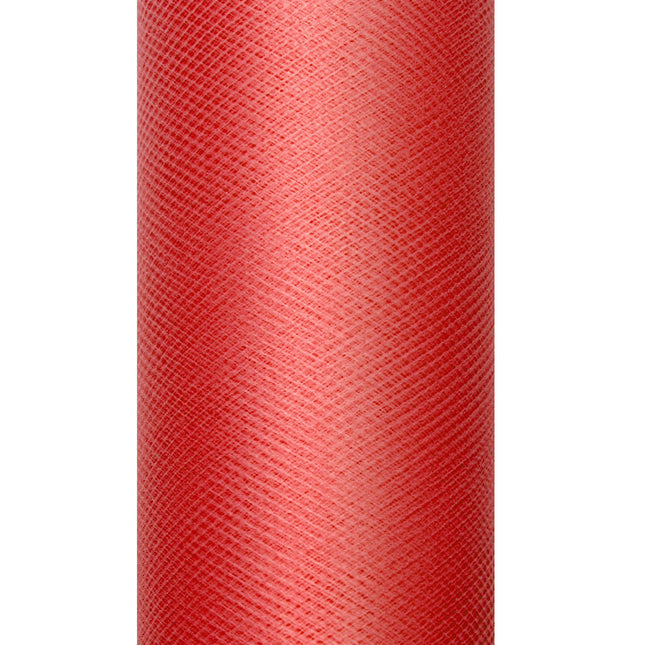 Rotolo di tulle rosso 15cm 9m