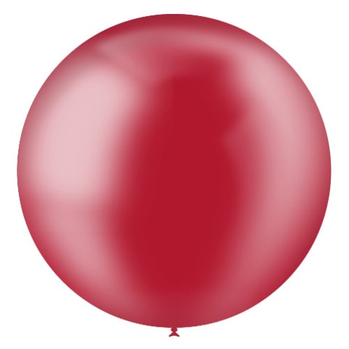 Pallone gigante rosso trasparente XL 91 cm