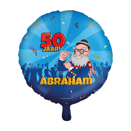 Palloncino ad elio Abraham Cartoon Vuoto 30cm