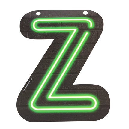 Lettera Z neon 24 cm