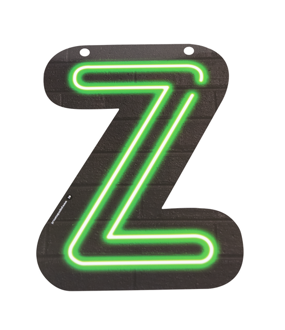 Lettera Z neon 24 cm