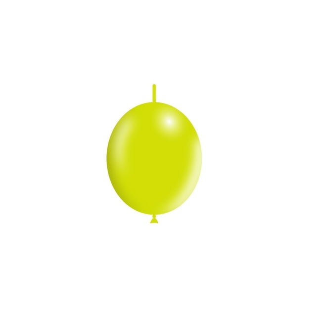 Palloncini a bottone verde chiaro 15cm 100pz