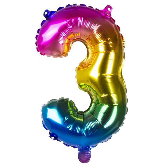 Palloncino con figura arcobaleno 3 anni 36 cm