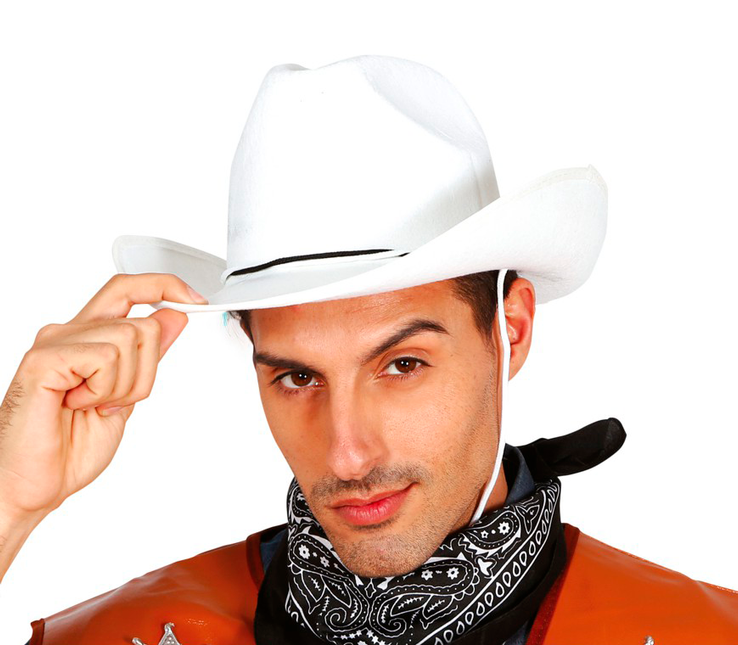 Cappello da cowboy bianco