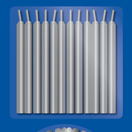 Portacandele d'argento 6cm 12pz