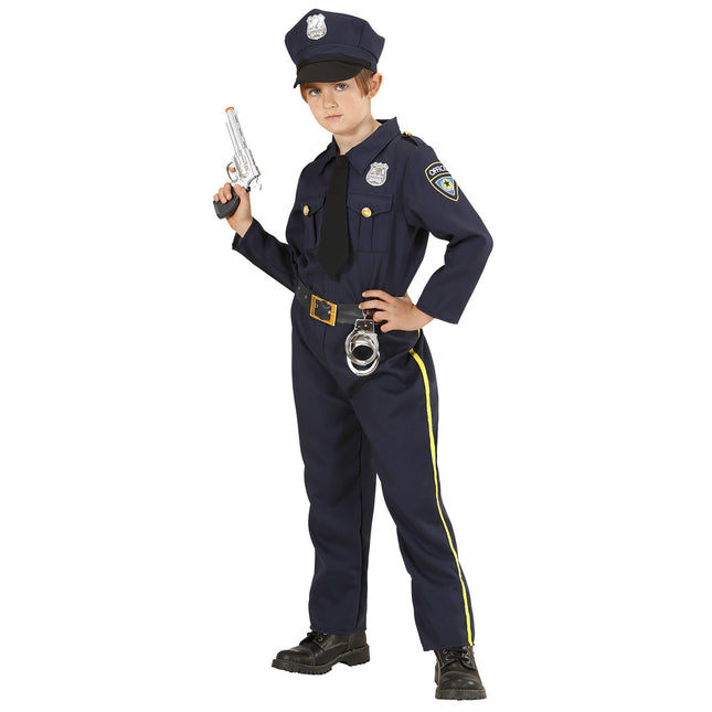 Costume da poliziotto blu scuro per ragazzo