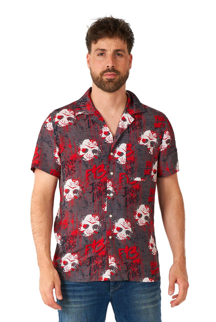 Venerdì 13 - Camicia a maniche corte da uomo OppoSuits