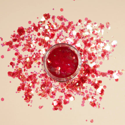 Moon Glitter Iridescente Chunky Glitter Cherry 3g