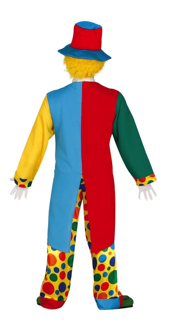 Costume da clown uomo colorato