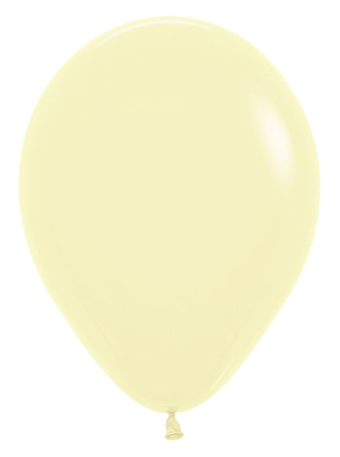 Palloncini giallo pastello opaco 30cm 12pz