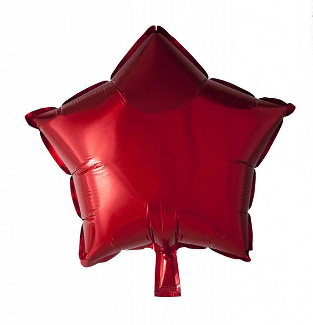 Palloncino ad elio Star Red 46cm vuoto