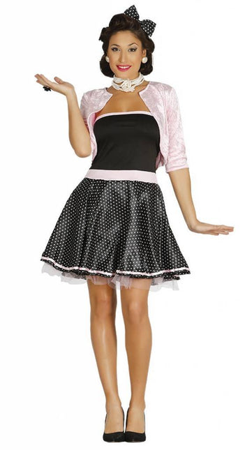 Costume Grease Donna Rosa anni '50