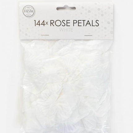 Petali di rosa bianchi 144 pezzi