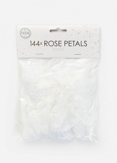 Petali di rosa bianchi 144 pezzi