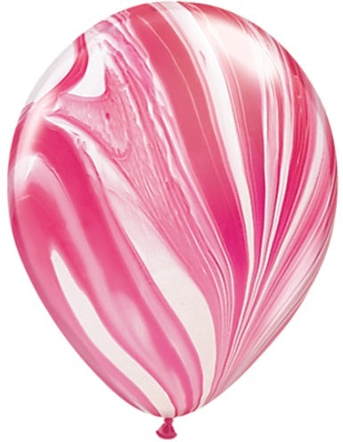 Palloncini Superagate Rosso e Bianco 28cm 25pz