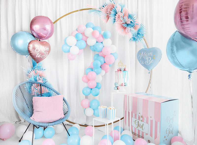 Palloncino ad elio Cuore Mamma da Diventare Blu Vuoto 35cm