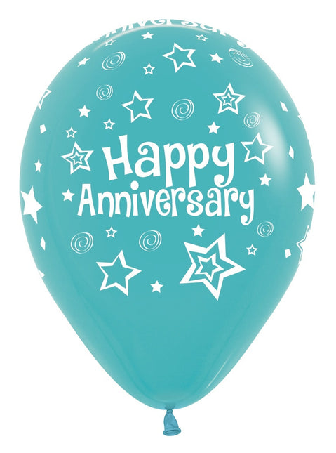 Palloncini Happy Anniversary Mix 30cm 25pz