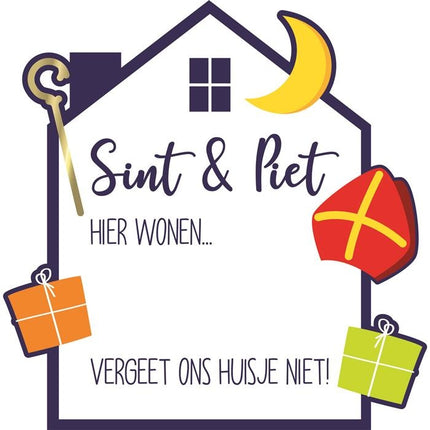 Cartello Sinterklaas da finestra scrivibile 50 cm