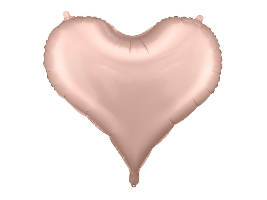 Foil balloon Heart, 75x64,5 cm, rosegold - Partywinkel - 5904555005426