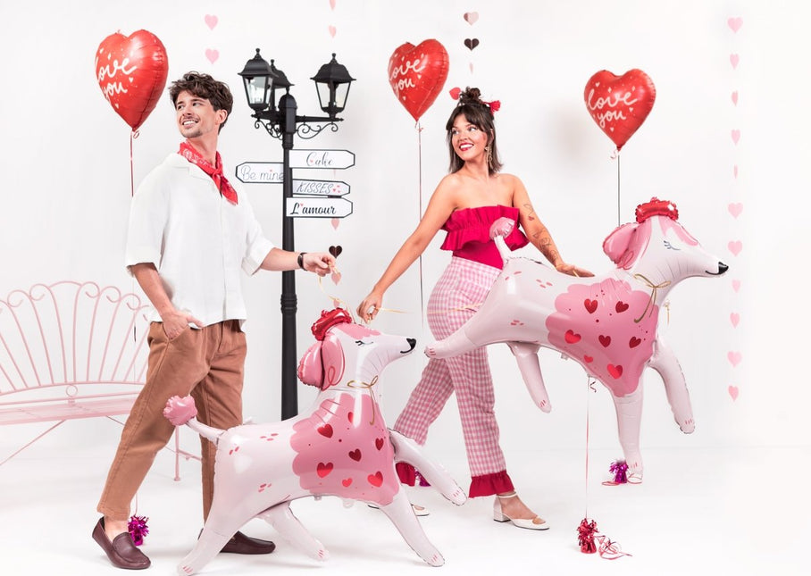 Foil balloon Heart ''I love you'', 45 cm, mix - Partywinkel - 5904555010765